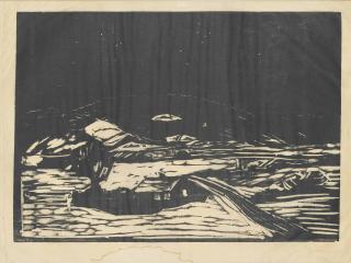 Edvard Munch - Winter Landscape (Schiefler 118; Woll 134)
