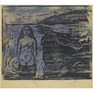 Edvard Munch - Woman Bathing (Sch. 128; W. 151)