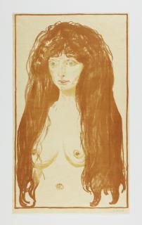 Edvard Munch - Woman With Red Hair And Green Eyes. The Sin (Schiefler 142; Woll 198)