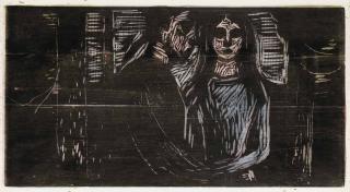 Edvard Munch - Young Couple in a Spruce Forest