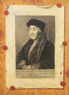 Edwaert Collier - TROMPE-L\'OEIL WITH THE PORTRAIT OF ERASMUS, BUST-LENGTH