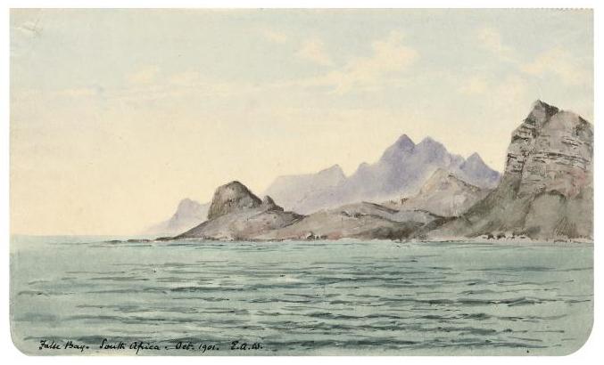 Edward Adrian Wilson - False Bay. South Africa. Oct. 1901.