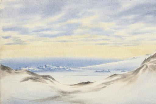 Edward Adrian Wilson - Rocky Islets and Slopes of Erebus, McMurdo Strait, 25 April 1903
