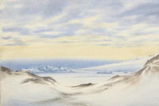 Edward Adrian Wilson - Rocky Islets and Slopes of Erebus, McMurdo Strait, 25 April 1903
