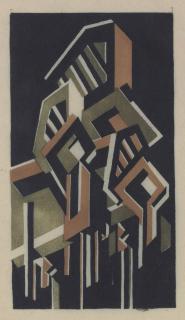 Edward Alexander Wadsworth - Brown Drama (Cf. Greenwood W/D 21)