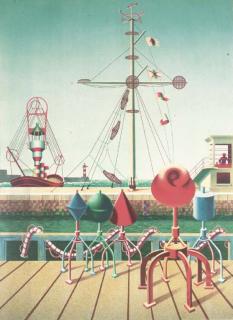 Edward Alexander Wadsworth - Signals (Garton 531, Greenwood W/C43)