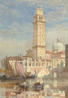 Edward Alfred Angelo Goodall, R.W.S. - The church of S. Pietro di Castello, Venice