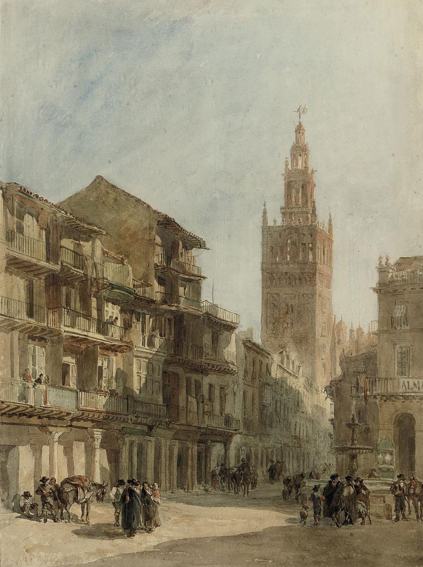 Edward Alfred Angelo Goodall, R.W.S. - The Giralda, Seville, Spain