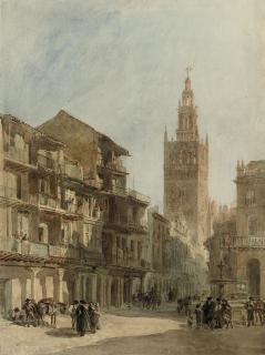 Edward Alfred Angelo Goodall, R.W.S. - The Giralda, Seville, Spain