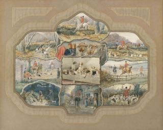 Edward Algernon Stuart Douglas - A day with the hounds