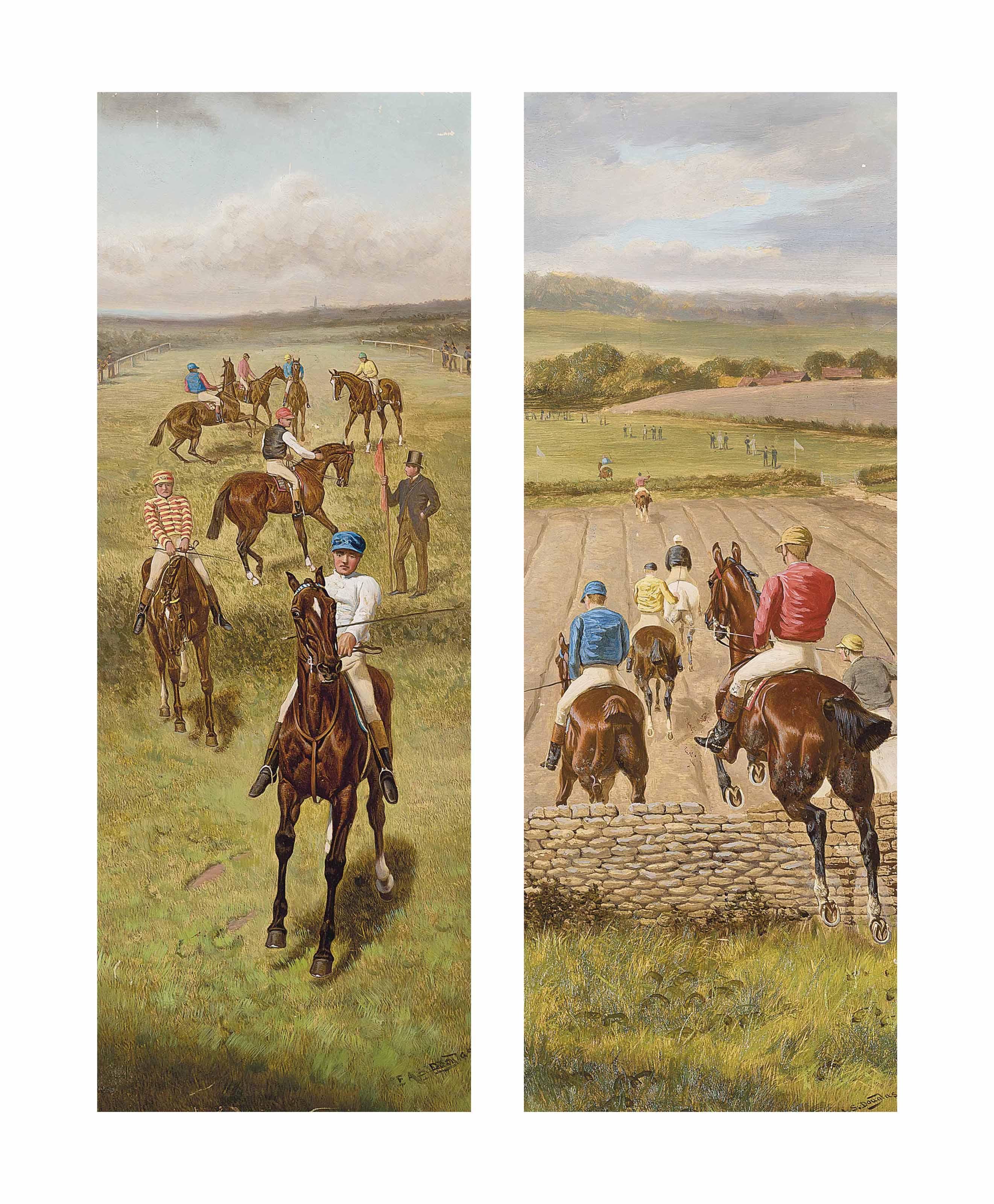 Edward Algernon Stuart Douglas - At the start; and Clearing the wall