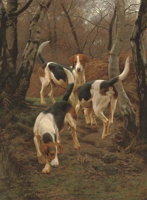 Edward Algernon Stuart Douglas - Hounds in Bracken