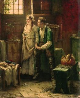 Edward Antoon Portielje - Abschiedsszene