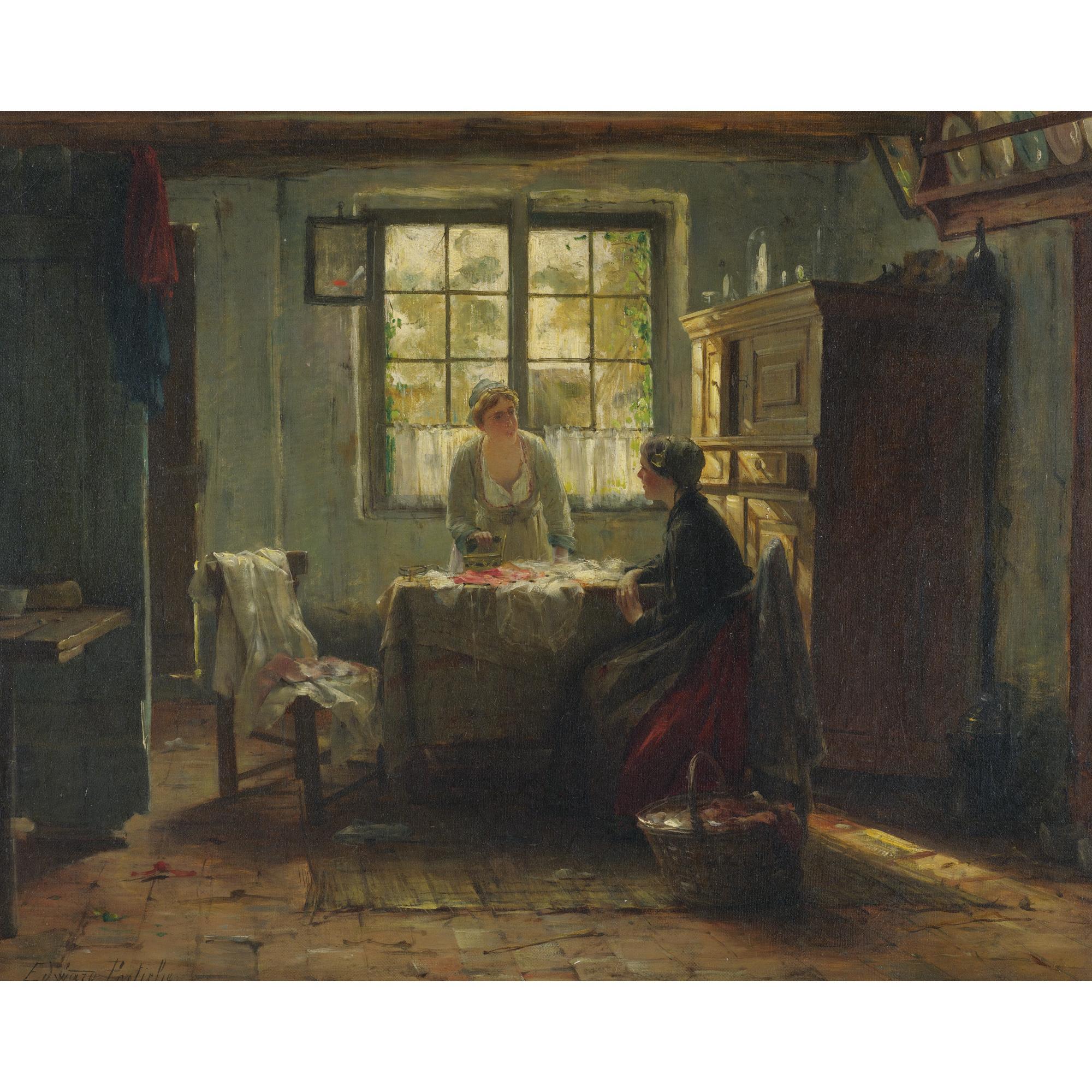 Edward Antoon Portielje - The Sunlit Room