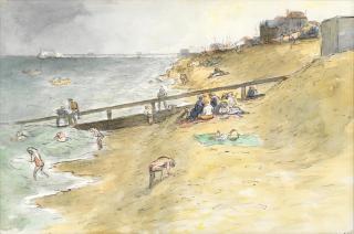 Edward Ardizzone C.B.E., R.A. - Deal Beach at High Tide
