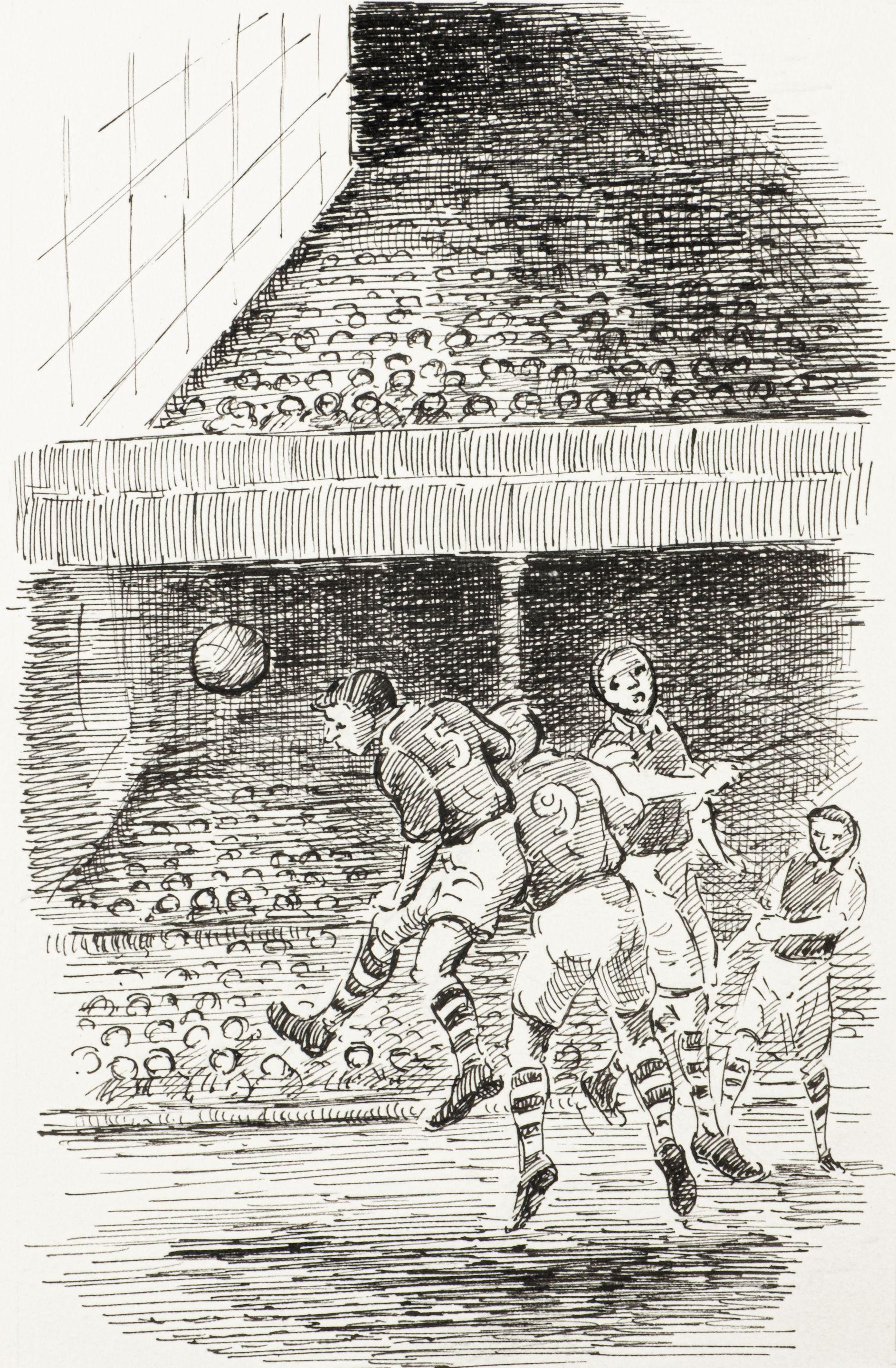 Edward Ardizzone C.B.E., R.A. - Fotebal Is A-Comen In