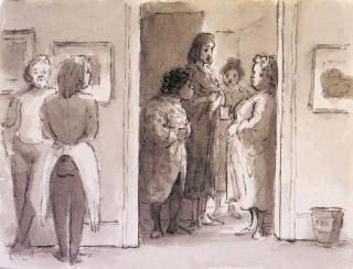 Edward Ardizzone, R.A. - Tea-break for the Models