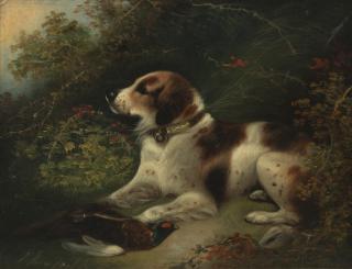 Edward Armfield - A dog with a pheasant