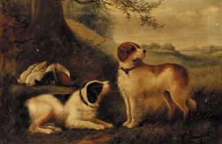 Edward Armfield - Setters with the day\'s bag