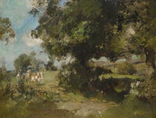 Edward Arthur Walton, R.S.A., P.R.S.W. - Pastoral Scene, Ceres, Fife