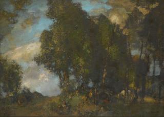 Edward Arthur Walton, R.S.A., P.R.S.W. - The Gypsy Camp