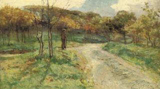 Edward Arthur Walton, R.S.A. - A walk in the woods