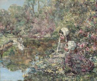 Edward Atkinson Hornel, R.A. - The Lake Woods