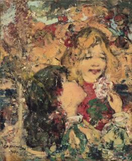 Edward Atkinson Hornel, R.B.C., I.S. - The flower pickers