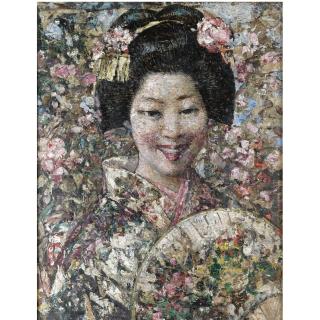 Edward Atkinson Hornel - A Smiling Geisha
