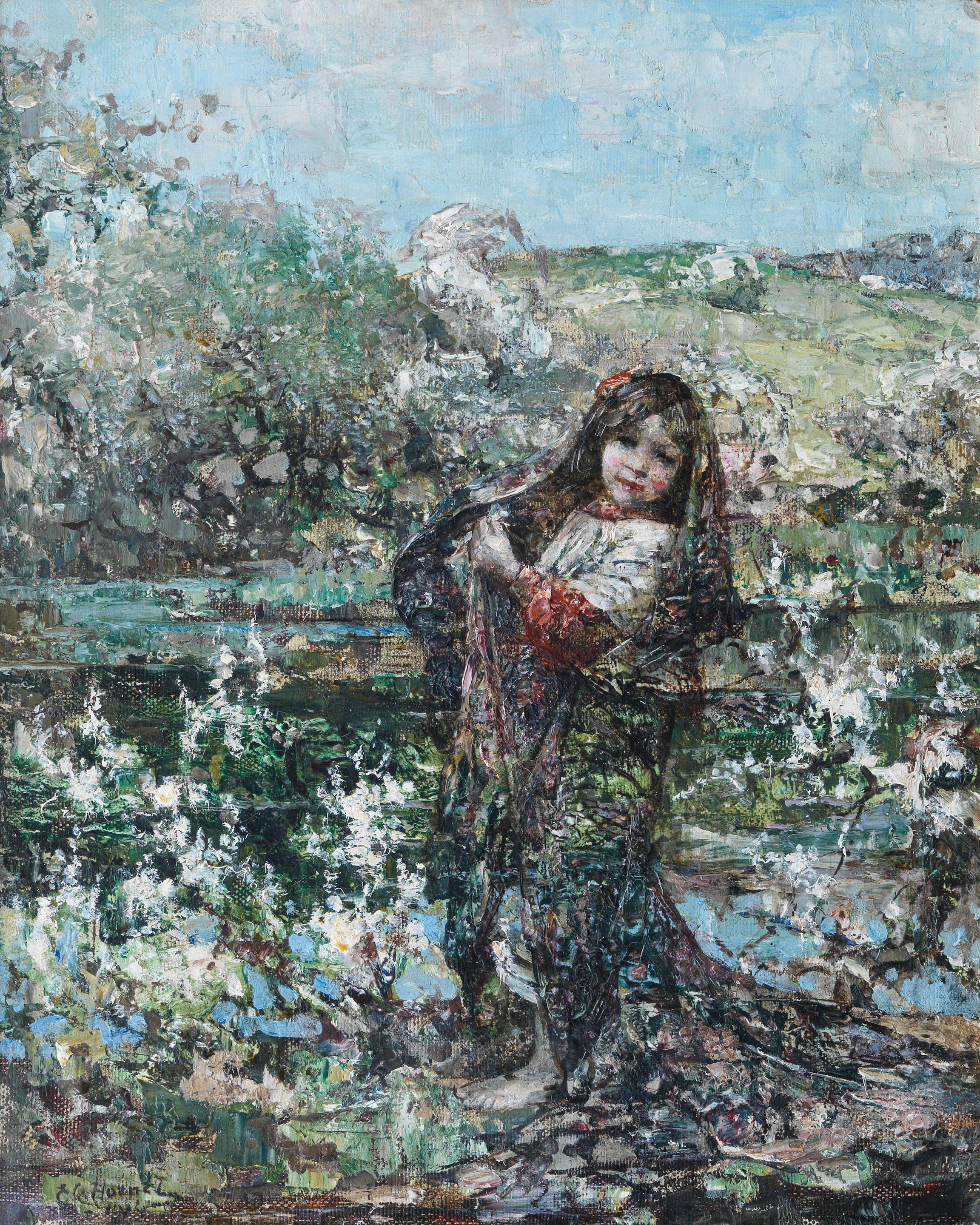 Edward Atkinson Hornel - By the lily pond