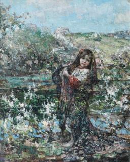 Edward Atkinson Hornel - By the lily pond