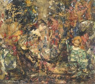 Edward Atkinson Hornel - Flower Girls
