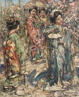 Edward Atkinson Hornel - Geisha Girls