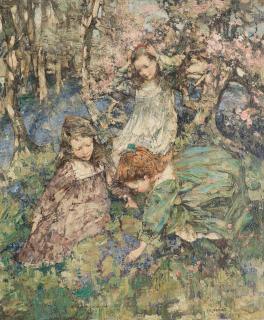 Edward Atkinson Hornel - Picking bluebells