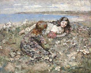 Edward Atkinson Hornel - Spring Roses