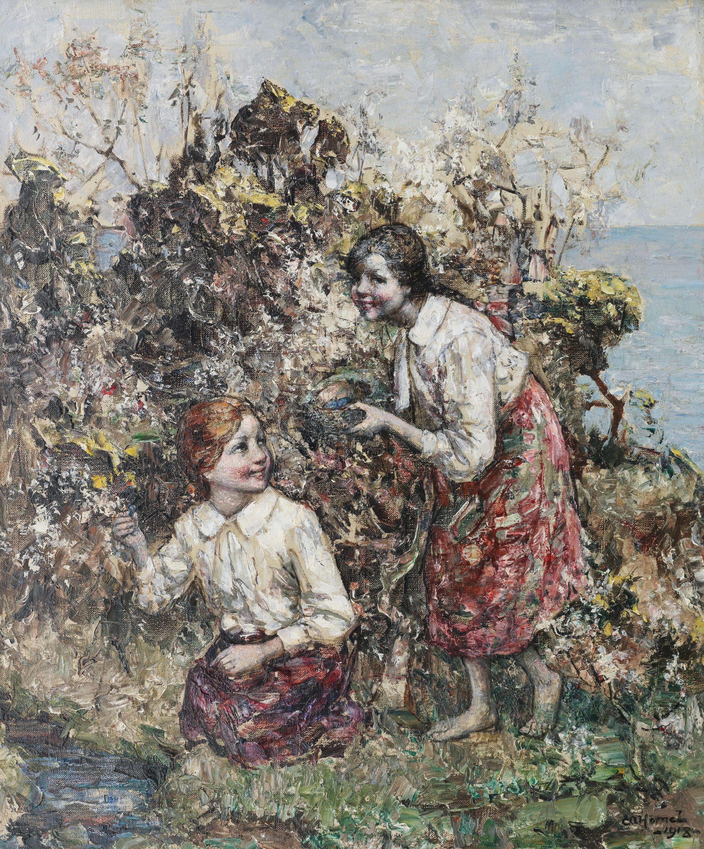 Edward Atkinson Hornel - The Bird\'s Nest