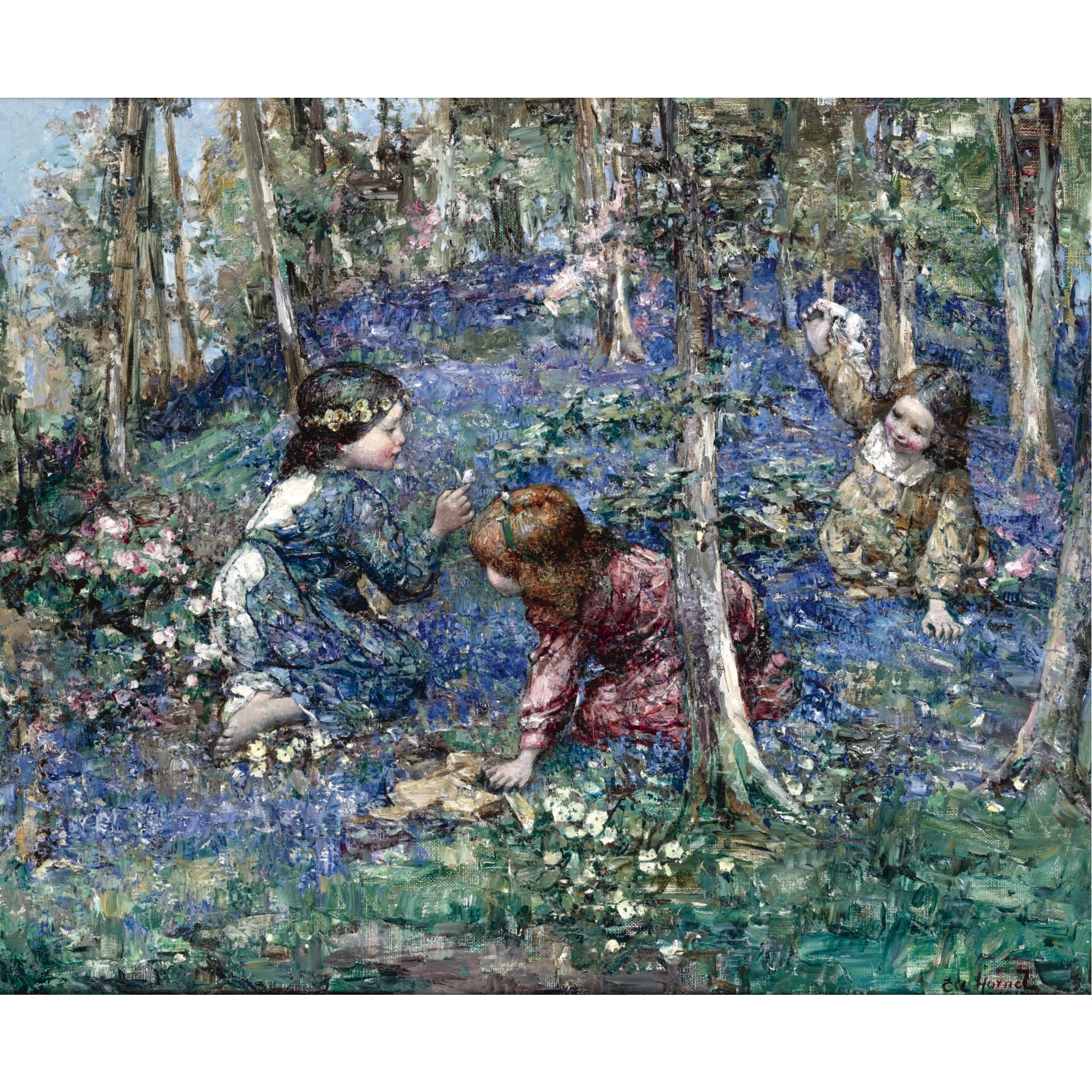 Edward Atkinson Hornel - The Bluebell Wood