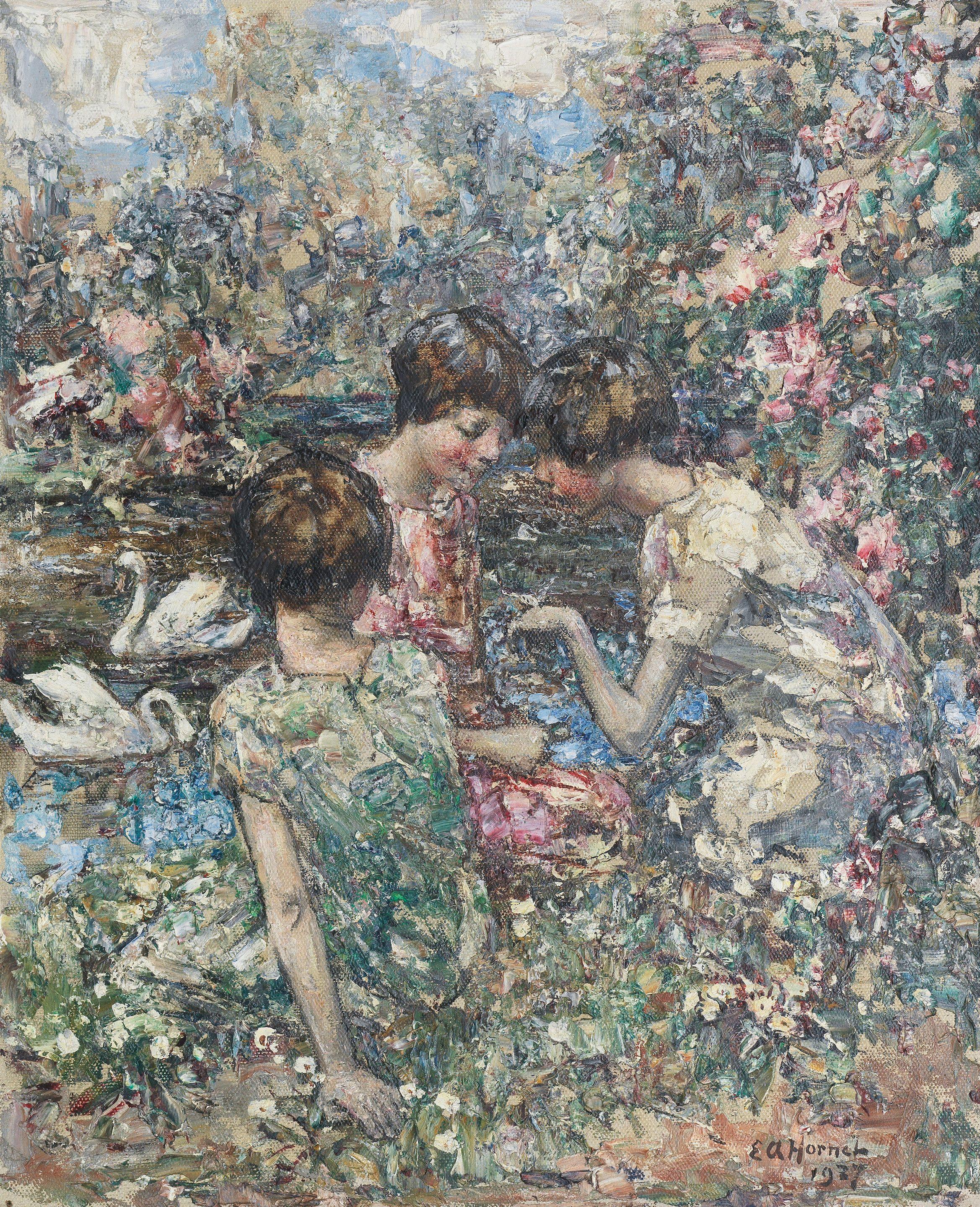 Edward Atkinson Hornel - The Butterfly