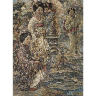 Edward Atkinson Hornel - The Japanese Garden