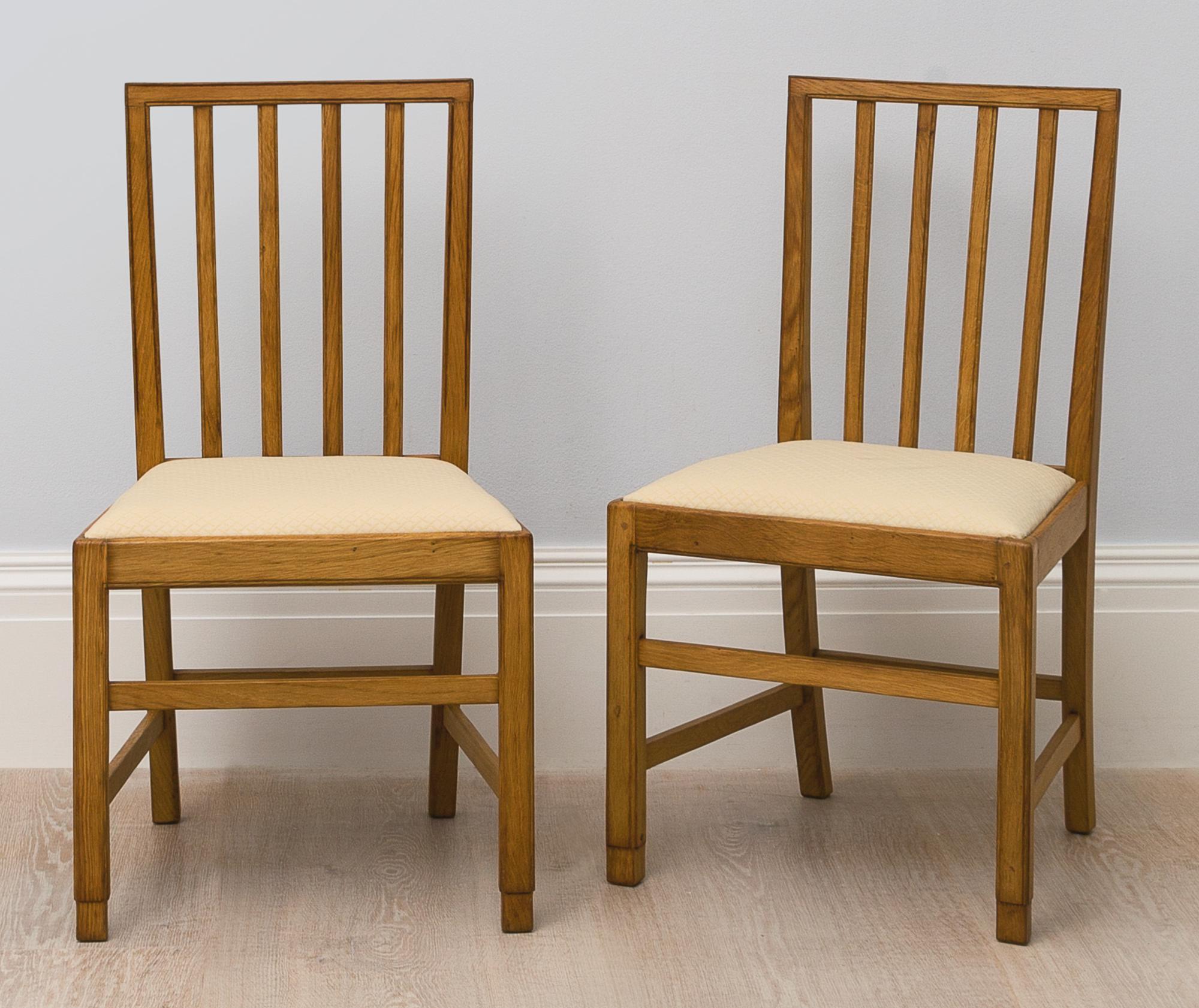 Edward Barnsley - Set Of Ten Chairs And Two Armchairs