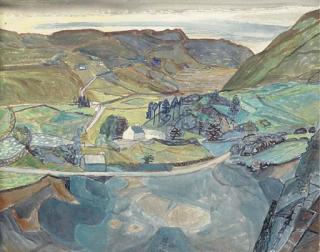 Edward Bawden, R.A. - Quarry At Ballybofey Road