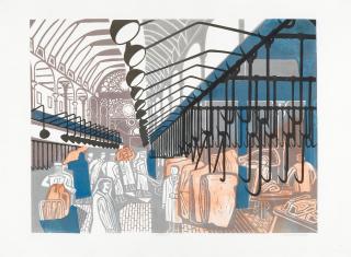Edward Bawden R.A. - Smithfield Market, From \'Six London Markets\'