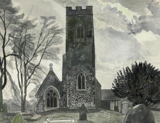 Edward Bawden, R.A. - St Mary\'s, Marlingford IV