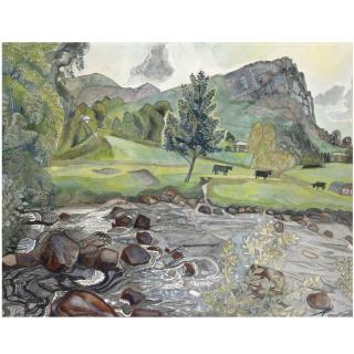 Edward Bawden - Afon Lliw, Near Bala