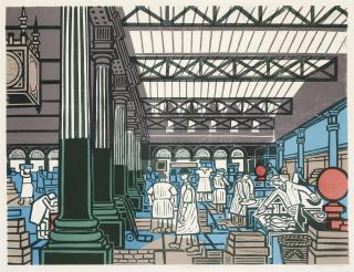 Edward Bawden - Billingsgate, from: Six London Markets