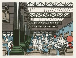 Edward Bawden - Billingsgate, from Six London Markets