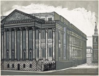 Edward Bawden - The Mansion House, from Nine London Monuments