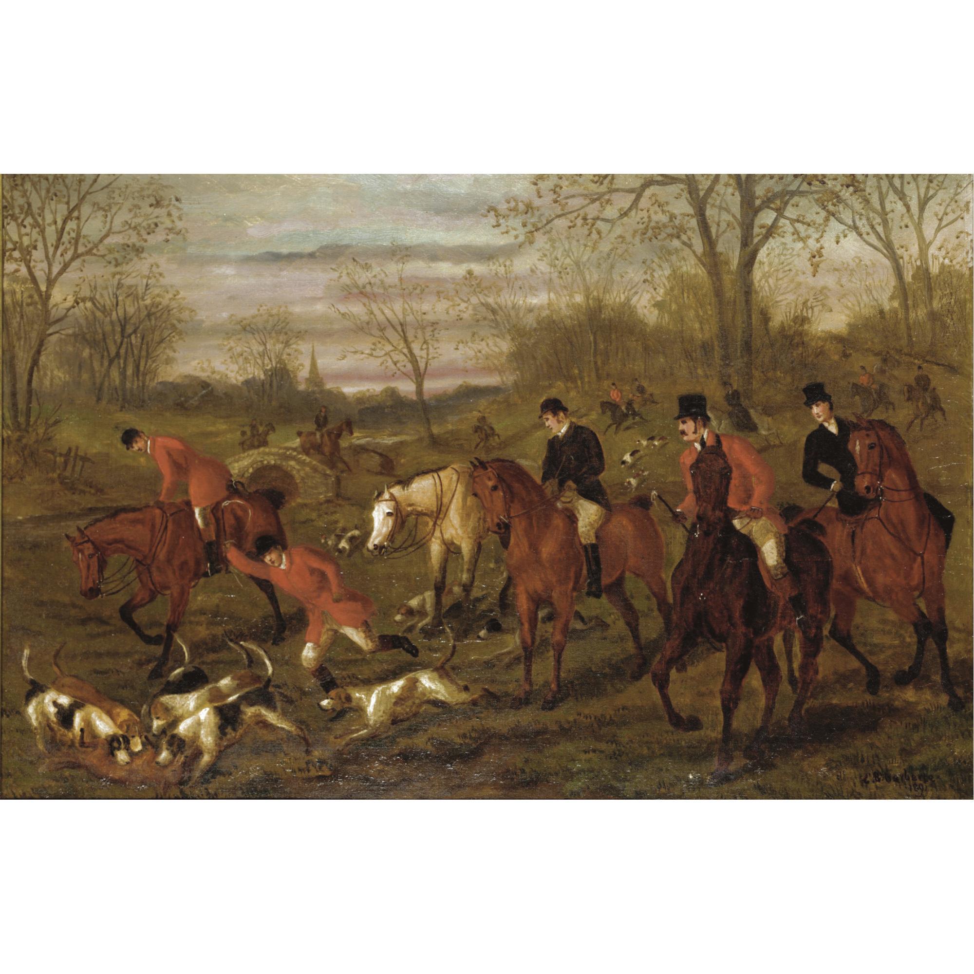 Edward Benjamin Herberte - Hunting Scene