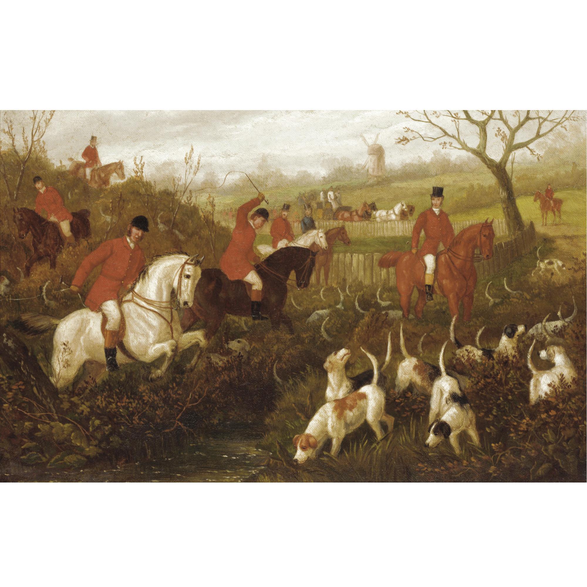 Edward Benjamin Herberte - The Meet; Crossing The Ditch