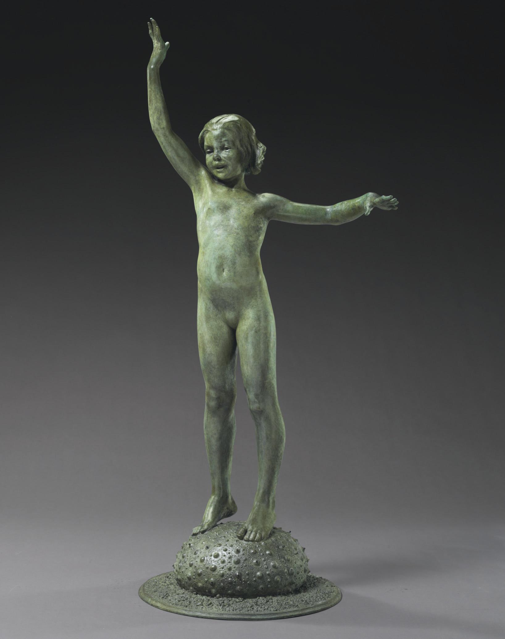 Edward Berge - Sea Urchin,\' A Bronze Figure Of A Sea Nymph
